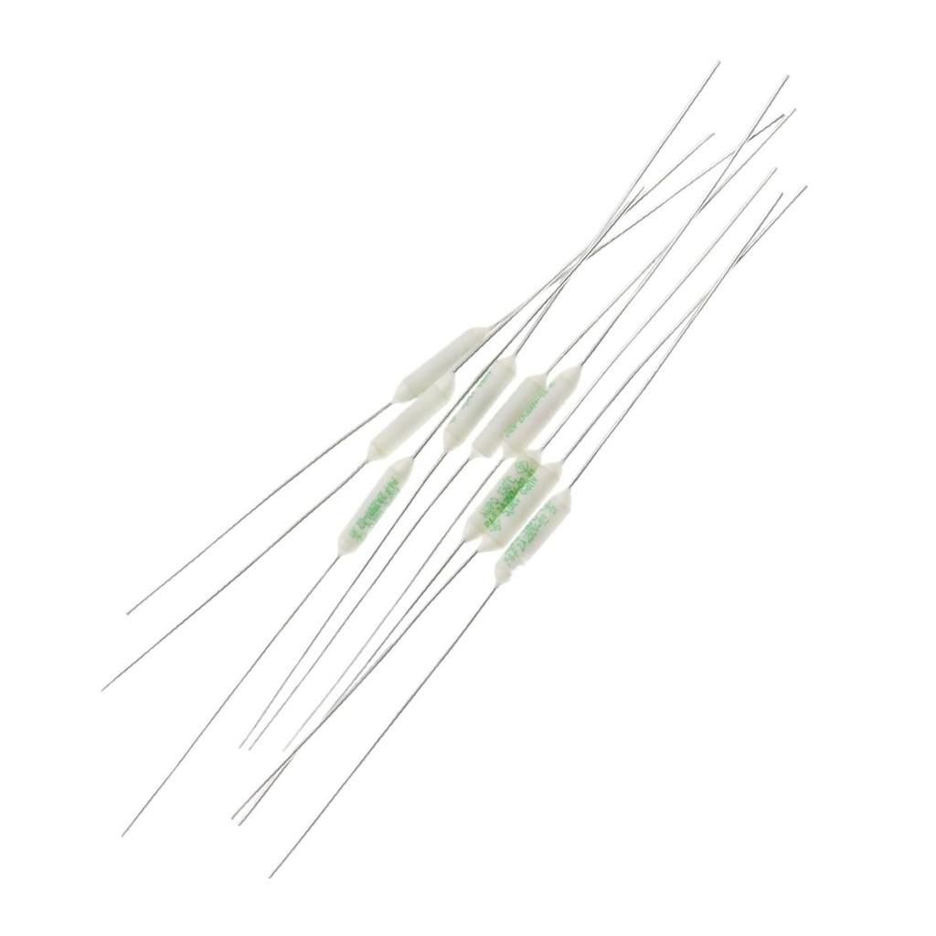 10PCS 1A 2A 3A 5A 250V Thermal Fuse Jet RF AUPO Resistance Thermal Fuse 84/102/115/125/135/145/150 Degrees (Color : 10PCS, Size : 1A_115C)