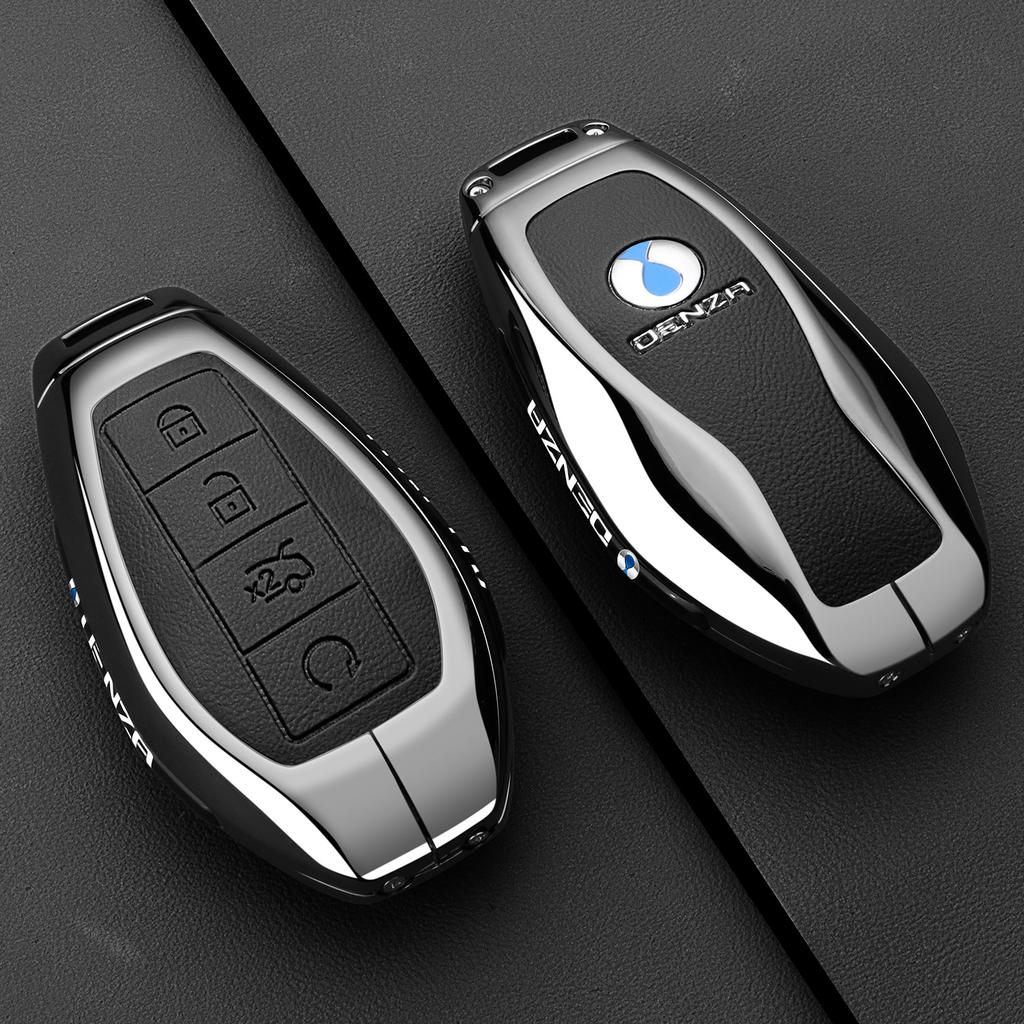 Fit For Denza N9 Auto Specialized High-End Metal Key Fob Cover Bag Protective Cover Key Fob Chain Premium Grade Auto Interior Accessory
