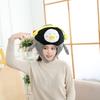 Girl heart penguin hood hat, photo props photo props cartoon hood plush hat