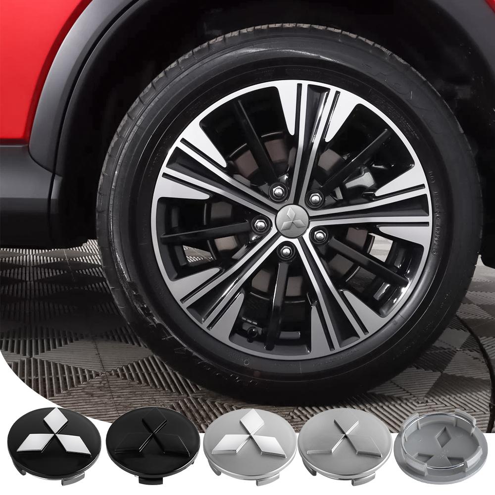 4 Stück 60MM Auto-Emblem Radnabenkappe Für Mitsubishi Colt Outlander Pajero Lancer Eclipse ASX Auto-Plakettenabdeckungen Zubehör