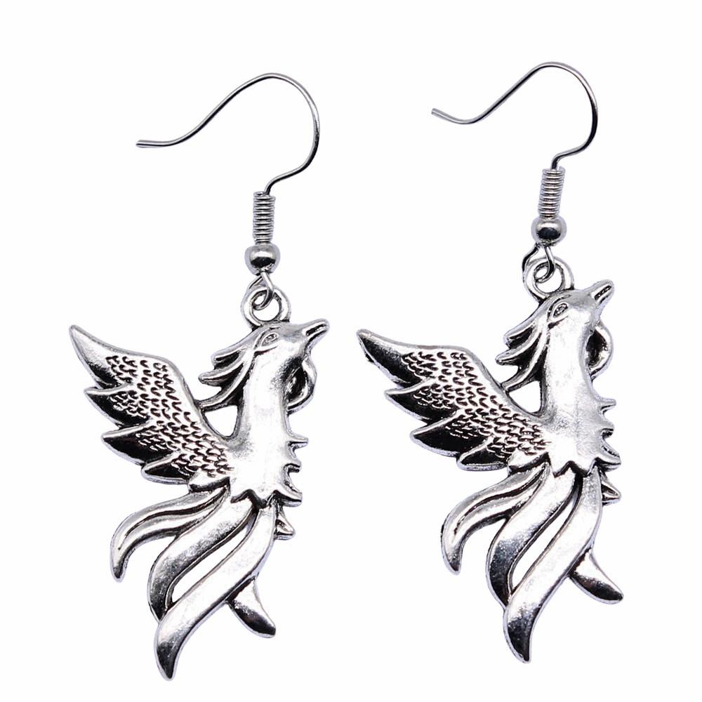 Peacock Enamel Charm Dangle Earrings Colorful Boho Bird Drop Earrings Ethnic Vintage Peacock Jewelry