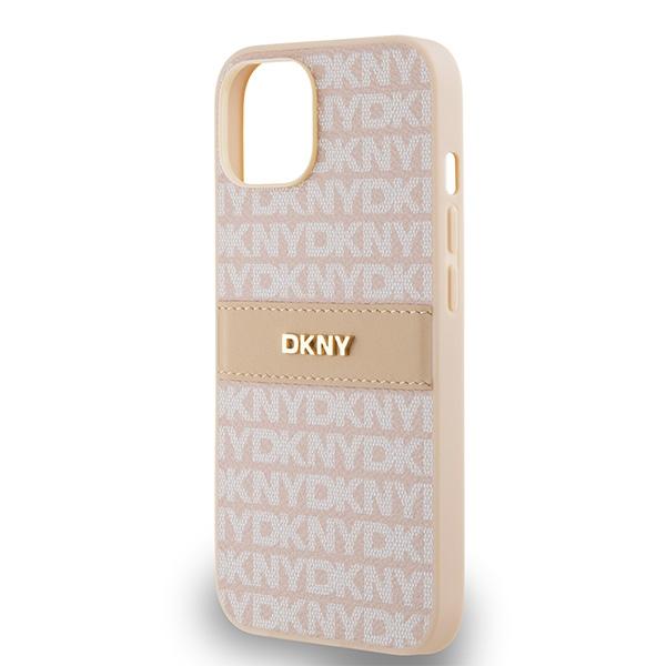 Dkny Dkhcp14Sprthslp Iphone 14 / 15 / 136.1 Růžový/Pink Tvrdé pouzdro Kůže Mono Pruh & Kovové Logo
