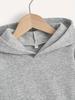 Sweat à capuche graphique carlin dessin animé pour enfants Pull doux imprimé lettres donut Automne Hiver Polaire Chaud Mignon Sweat à capuche pour enfants