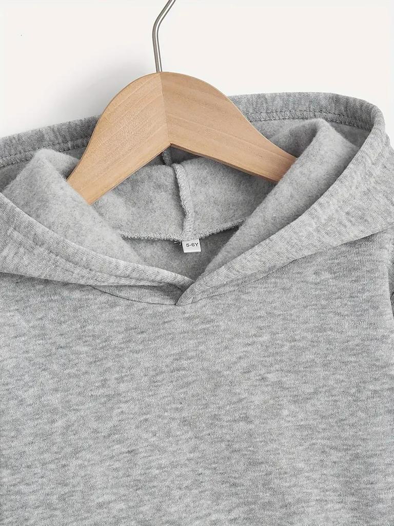 Sweat à capuche graphique carlin dessin animé pour enfants Pull doux imprimé lettres donut Automne Hiver Polaire Chaud Mignon Sweat à capuche pour enfants