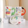 Cute Animal Handle Ceramic Mug,Stylish Restaurant Coffee Mugs, Office Breakfast Milk Mug, Fun Tea Cup, Christmas Gift Water Cups