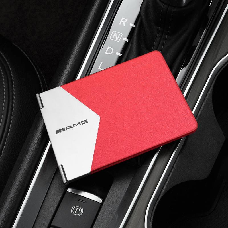 Leather Car Document Holder Vehicle Document Organizer For Mercedes Benz AMG W203 W205 W206 W211 W220 W212 W201 W210 W108 W168 BA1