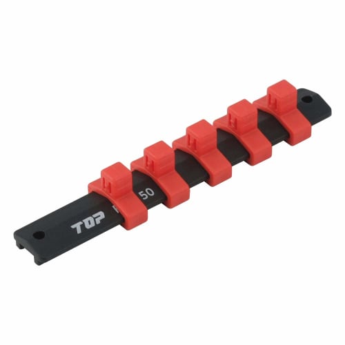 

TOP Socket Rail, 9.5mm Drive, 150mm Overall Length, with 5 Clips, Socket Holder R-3150, Tsubame-Sanjo, Made in Japan