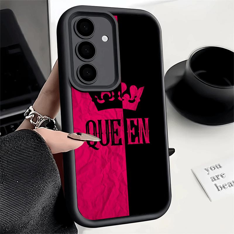 Phone Case for Samsung Galaxy S26 S25 Ultra S24 FE Queen King Couple Theme Shell S23 Plus S22 + S21 S20 5G Soft Silicone Funda