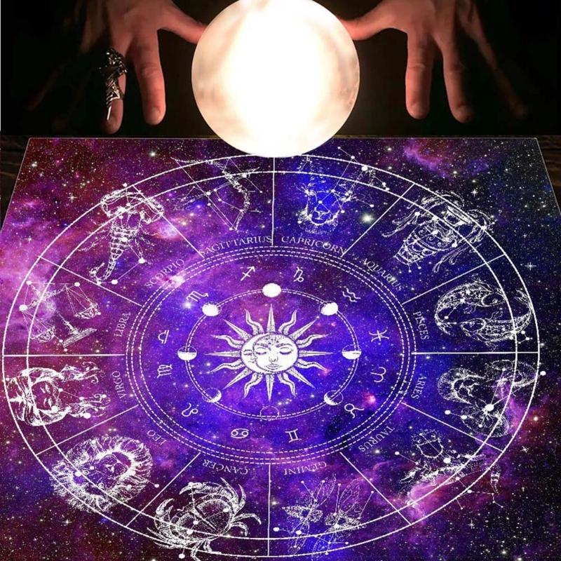 Square Flannelette Tarots Cloth Board Game Pad Astrological Pad Table Cover