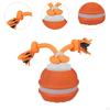 Cat Dog Interactive Toy Ball with Rope Bite Resistant Chewing for Indoor Outdoor Travel Lawn