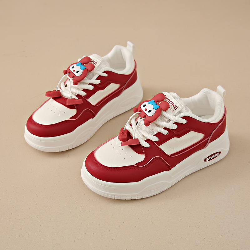 Fashion CRLAYDK Classic Womens Tennis Sneakers Walking Flat Low Top Casual Lace Up Platform Comfortable Fashion Red Shoes Skate Trainers