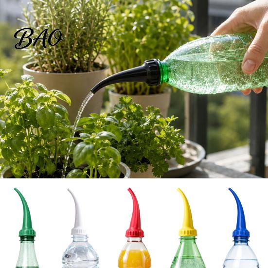 Portable Watering Nozzle Bottle Cap Plant Spout, Adjustable Flow Curved Pipe Mouthpiece, 3D Mini Tool Print Lightweight Irrigation for Indoor