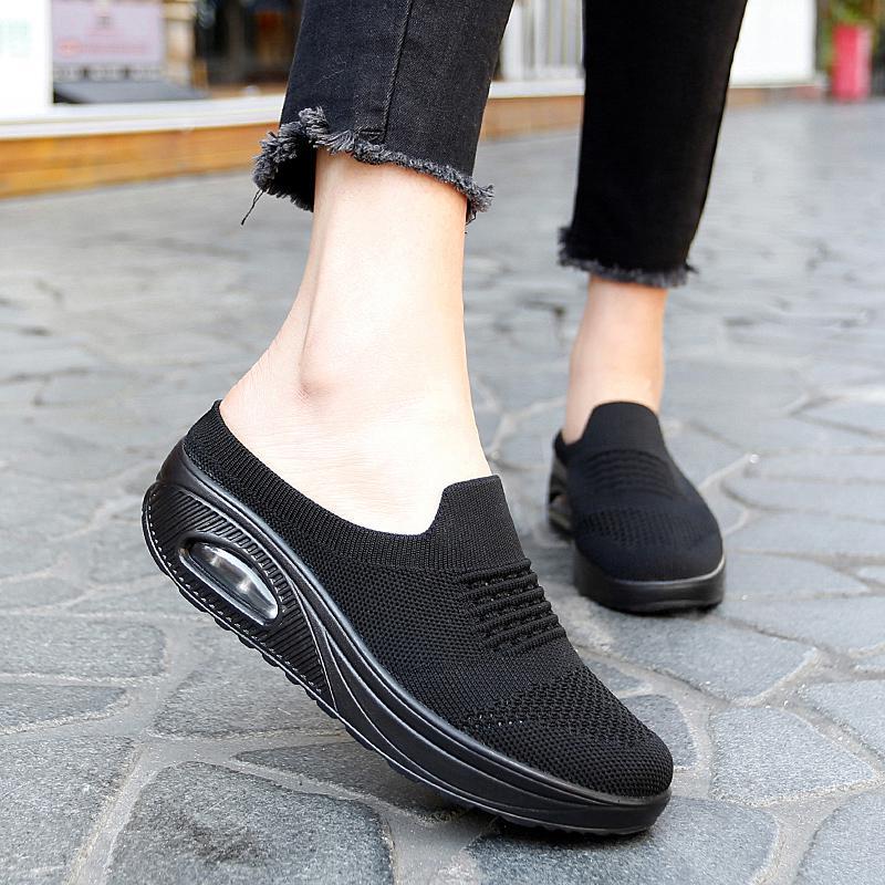 2025 popular flying woven fashion women's shoes 35--43