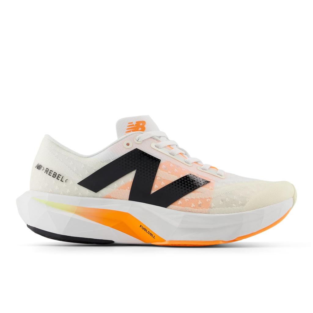 New Balance FuelCell Rebel V4 Running Shoes Sneakers - White/Orange (CN4) (23.0 Cm B)