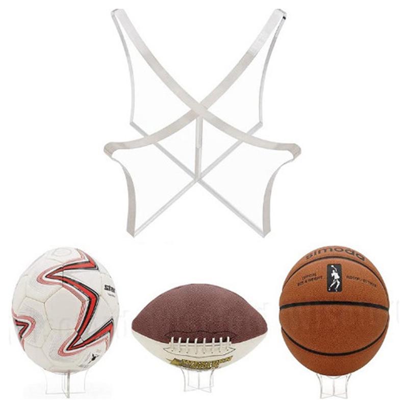 Acrylic Multi-Function Basketball Stand Display Holder Ball Rack Support Base