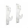 Wall Rack Acrylic Holder Curved Support Arm Display Stand Clear 1pair