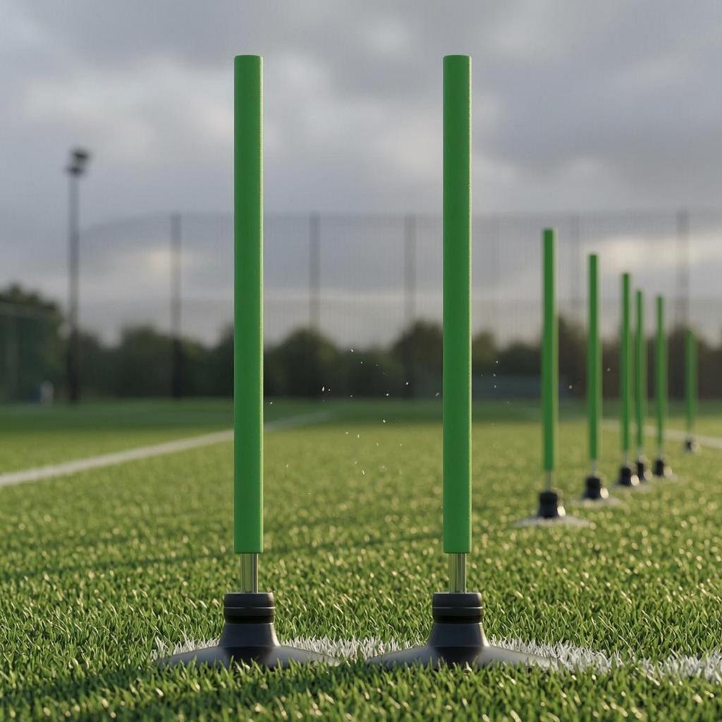 2 Pieces Agility Training Pole Portable Rebound Weather-Resistant