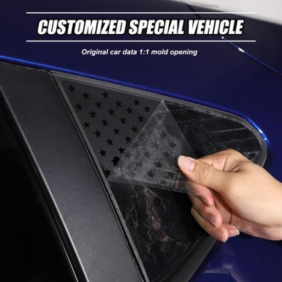 Rear Side Window Decal US n Flag Sticker for 2024 Subaru Crosstrek