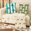 Palm Tree Pattern Cushion Cover Soft Short Plush Pillow Cover Smooth Cozy Texture Aesthetic Cushion Case Home Decor