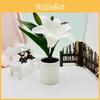 Lily Elegant Artificial Green Potted Plant For Living Room Decor Tabletop