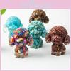 Crystal Resin Teddy Dog Miniature With Resin Art For Home Living Room Display Gift For Friends