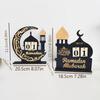 Ramadan Countdown Calendar Wood Eid Mubarak Ornament Kareem Ramadan Decoration 2025 For Home Islamic Muslim Party Decor Gifts