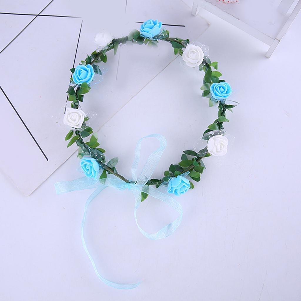 Stylish Flower Crown Headband for Weddings Parties and Festivals with Unique Colors and Comfortable Party Headwar