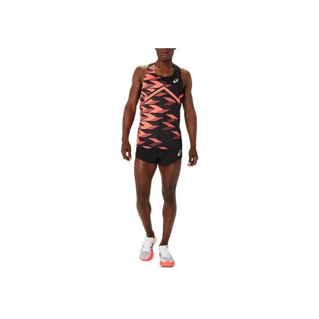 Asics Elastic Waist Lolo Print Loose Sports Shorts Men Bottoms Black 2091A667-001