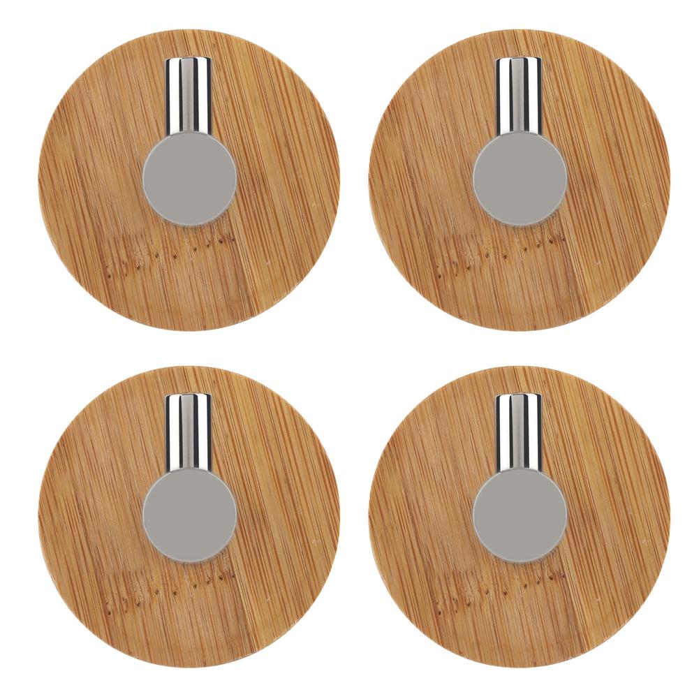

Adhesive Wall Hook Towel Hat Hanger Organizer for Bathroom Bedroom (4PCS)