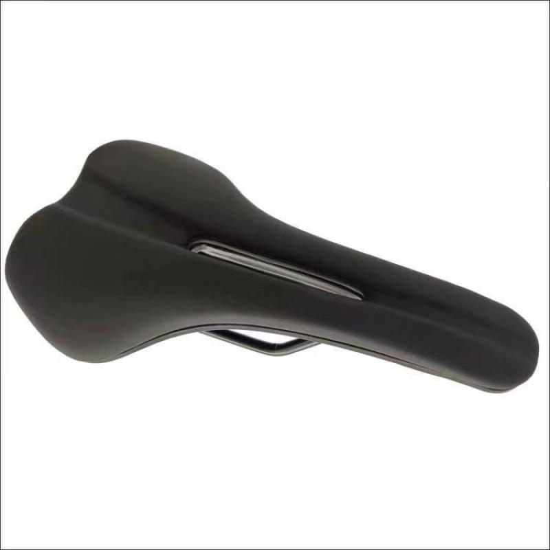 Comfortable PU Leather Bike Saddle Mountain Road Bicycles Unisex Cycling Seat With Steel Rail