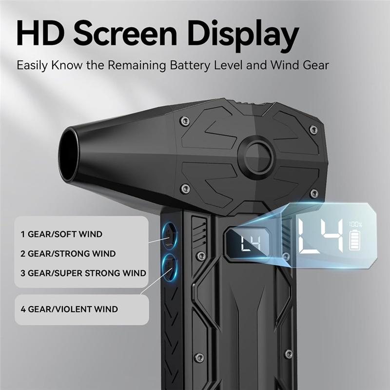 Powerful 350000RPM Handheld Fan Compressed Air Duster For PC For Car Dryer Home-Industrial Duct Blower Air Blow