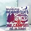 Happy Campers Ornamental Pillows for Living Room Decorative Pillowcase Chair Cushion Cover 45x45cm Short Plush Pillowcases 40x40