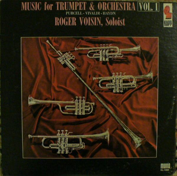 

LP Record ROGER VOISIN Music For Trumpet And Orchestra Vol KL1380 Kapp Records US Classical Used