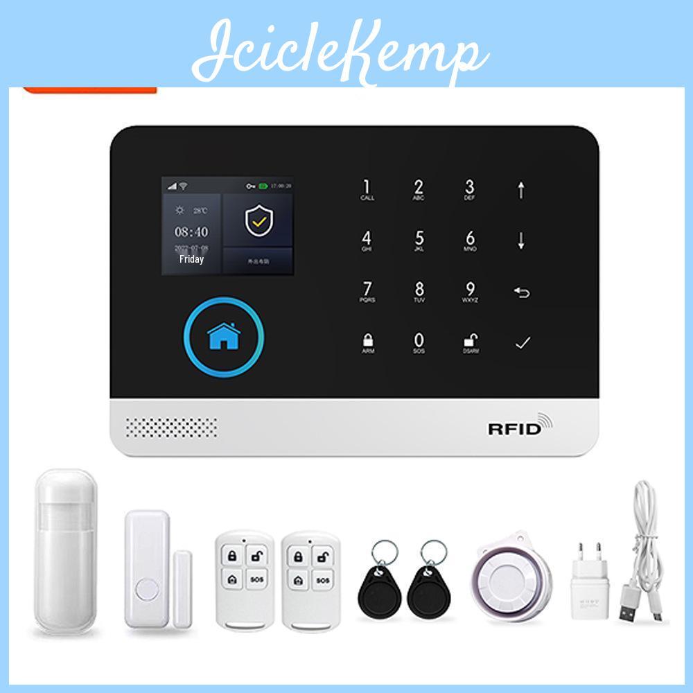 Sistema de Alarme Antifurto Tuya Wifi 2G GSM com App Inteligente