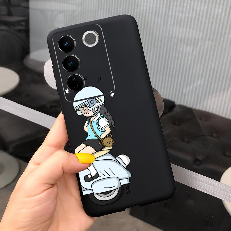 For Vivo V27 Pro Case Vivo V27e Back Cover Fashion Candy Color Painted Funda For Vivo V27 5G V 27e V27Pro V2237 V2230 Soft Shell
