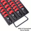 80-Socket Storage Tray Rail Rack Holder Set 1/4 3/8 1/2 Sockets Organize and Store Socket Socket Rack for Medium-Sized Hand Tool