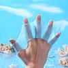 3 Pairs Silicone Webbed Swimming Gloves Training Hand Paddles Fins for Adults Kids Men Women Snorkeling Diving Water Aerobics 4