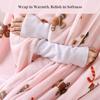 Pink Gingerbread Christmas Sofa Blanket Soft and Cute Plush Fruit Blanket Suitable for Men and Women Room Home Decor Gift