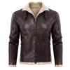 Popular fur integrated men's coat thickened fur jacket imitation leather jacket men