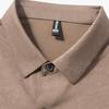 Golden Chrysanthemum Men's Short Sleeve Ice Silk Wrinkle-Free Shirt