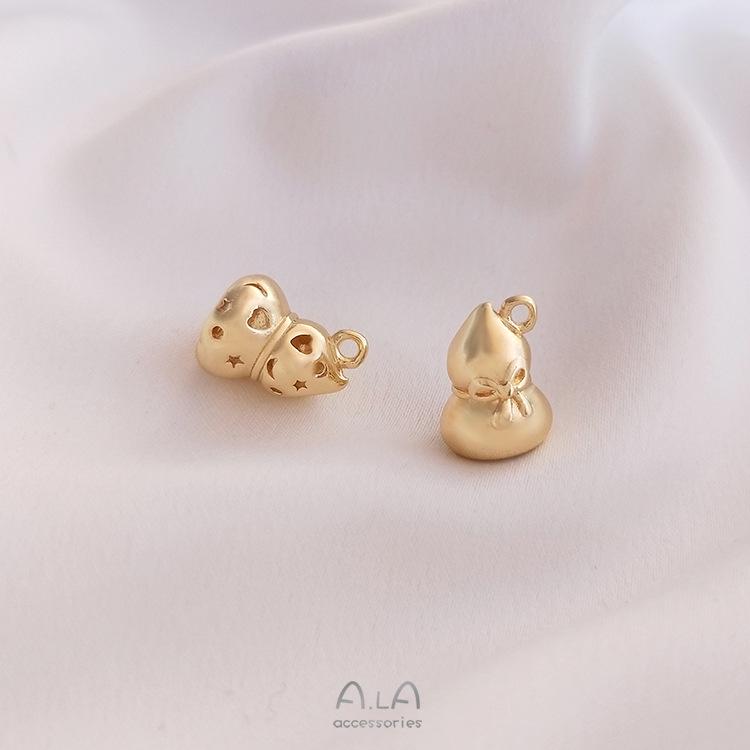 

14K Gold-Filled Star & Moon Gourd Pendant for DIY Bracelets/Necklaces