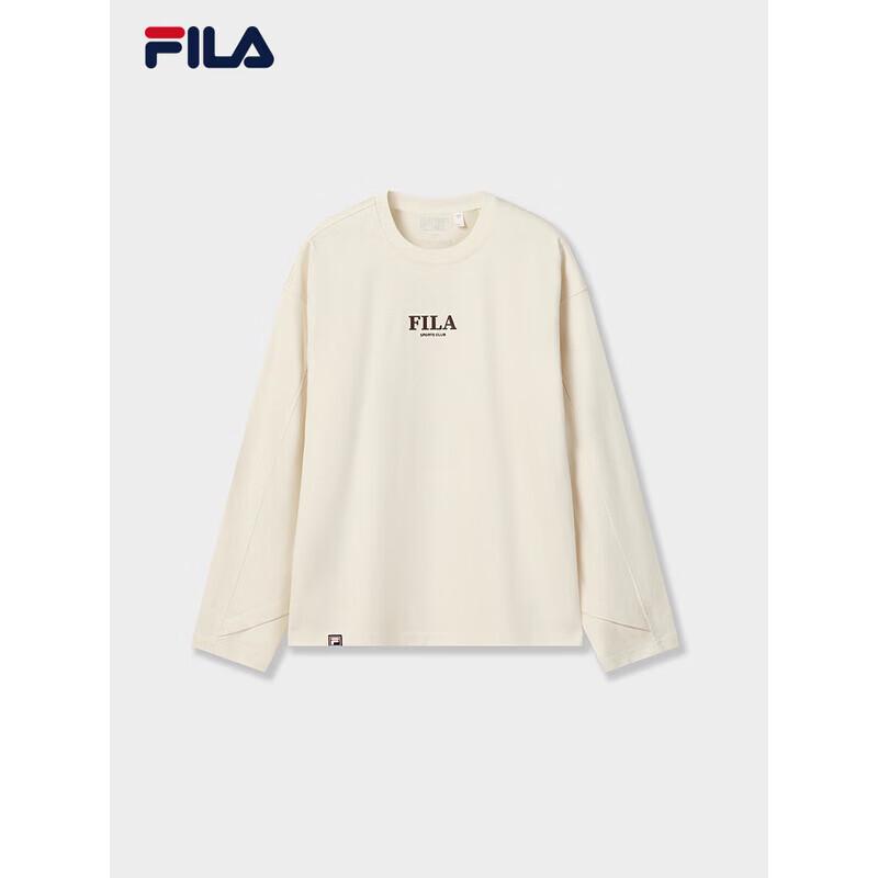 FILA Men's Casual Pure Cotton Long-Sleeve T-Shirt