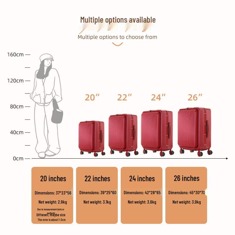 OLOMM Aluminum Frame Hardside Luggage