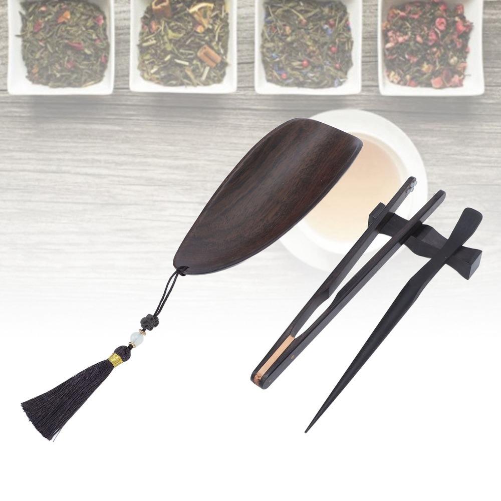 4pcs set Blackwood Material Tea Ceremony Utensil Set Wooden Tea Tools Set  For Chinese Tea Art