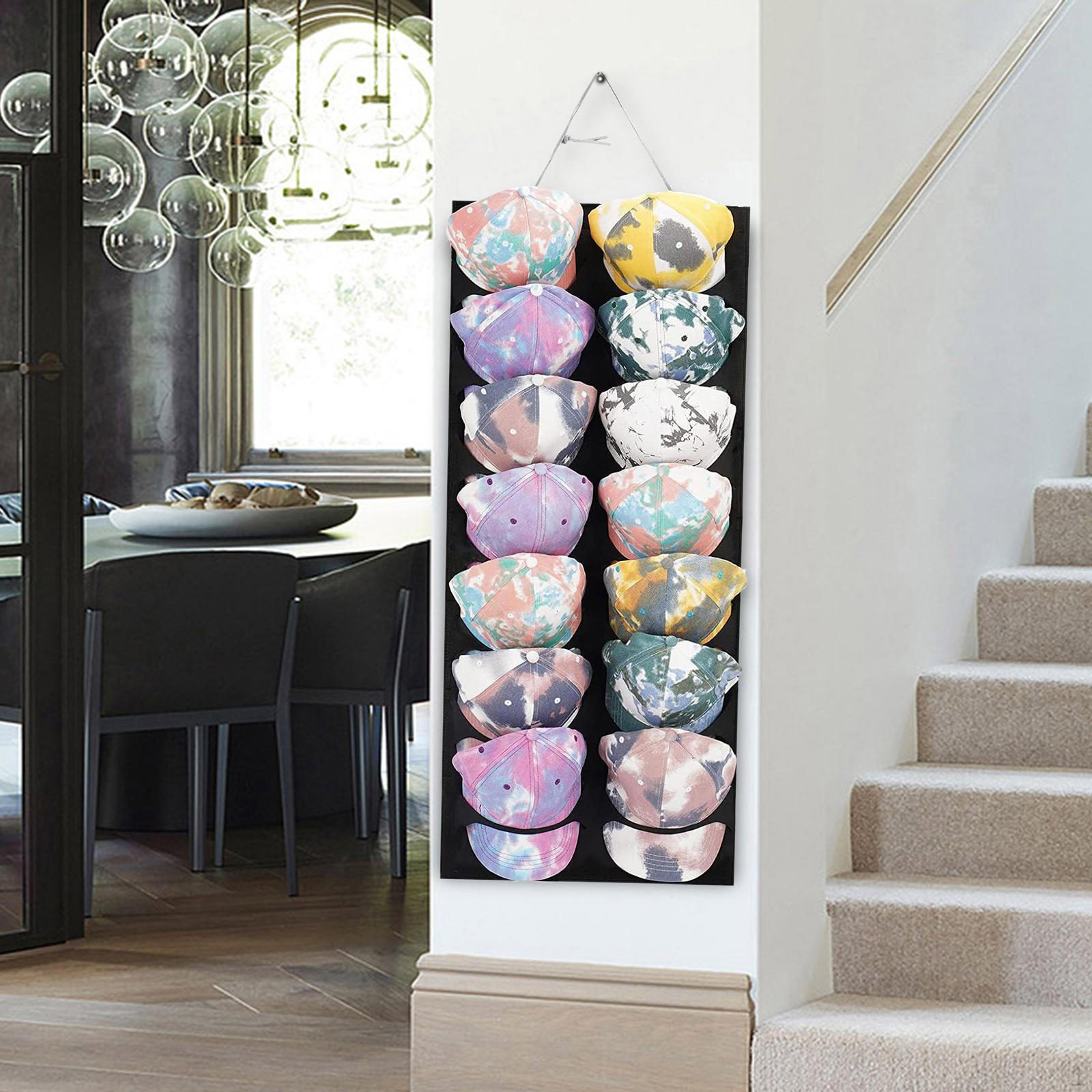 

Стойки для бейсболок, держатель, экономия места, органайзер, сумка для подвешивания Black and Grey