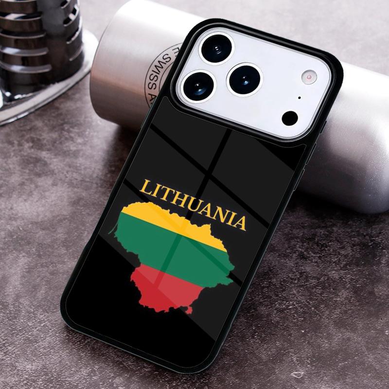 Lithuania Flag print Phone Case for iPhone 17 16 15 Pro Max Air 14 13 12 11 Plus Shockproof Capa Cover