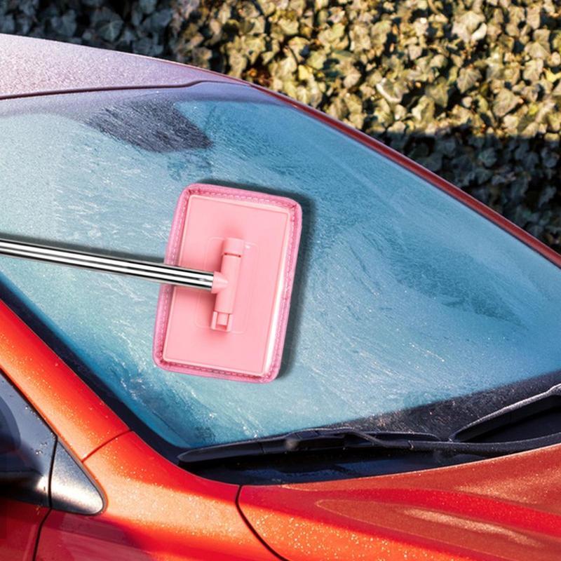 Ergonomiczna szczotka do szyb samochodowych do usuwania kurzu Narzędzie do detailingu samochodowego Długi uchwyt Domowe narzędzie do czyszczenia szkła Do mycia samochodu