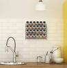 Kitchen Spice Rack 4 Tier Spice Organizer Carbon Steel Wall Shelf without Spice Jars for Cabinet Kitchen Pantry Organizer Shelf