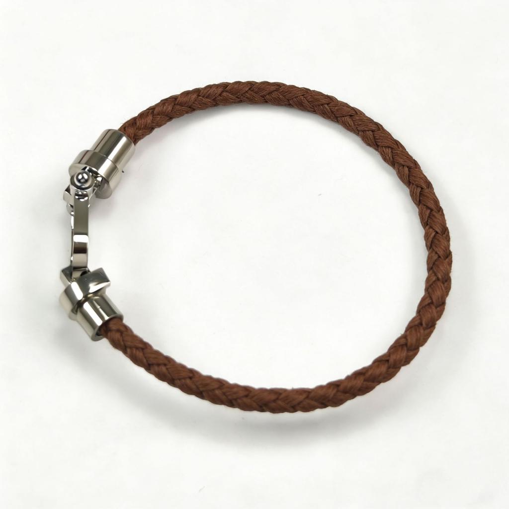 European and American Fashion U-shaped Bracelets Multi-color Braided Leather Rope Magnet Buckle Horseshoe Bracelet Personality Trend