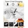 Mini Electric Handheld Egg Beater With Usb Rechargeable Multifunction For Home Baking